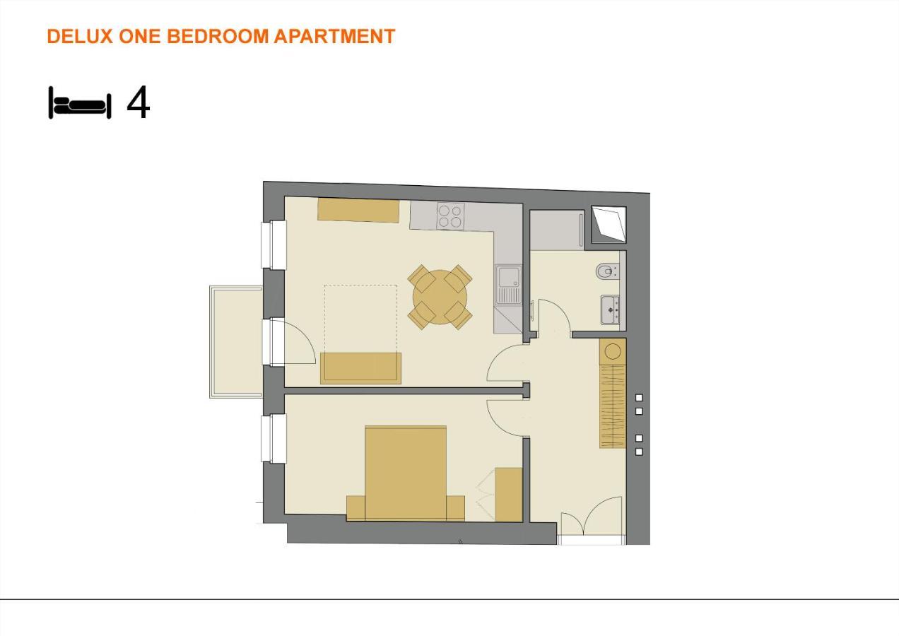Downtown Suites Rubesova Prag Eksteriør billede